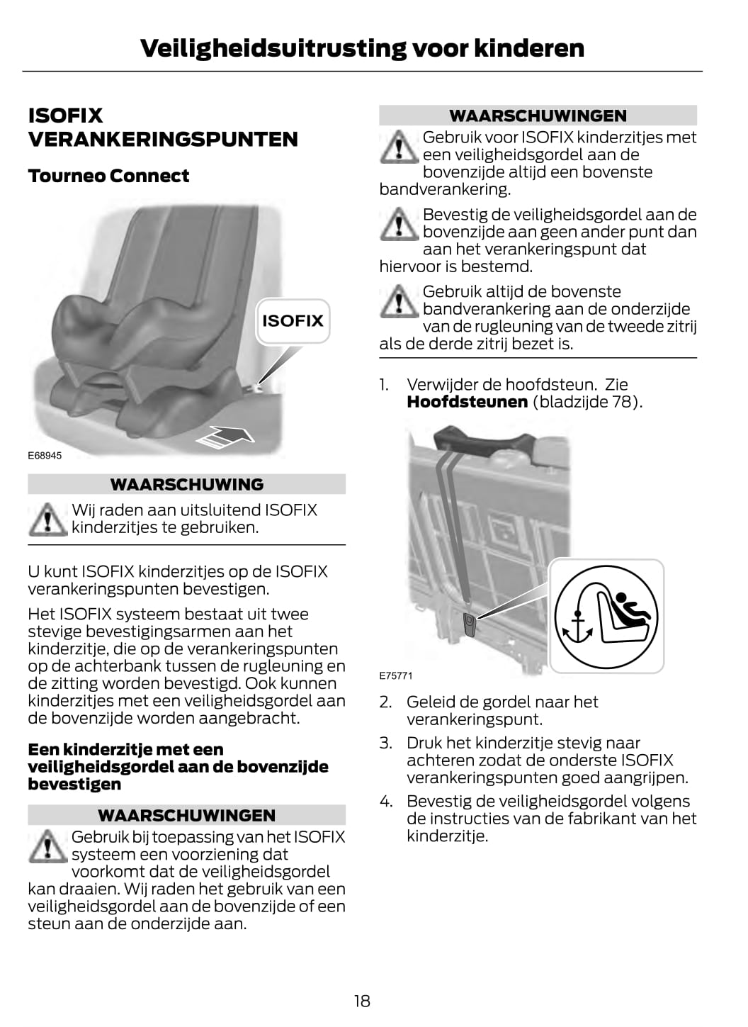 2011 Ford Tourneo Connect/Transit Connect Owner's Manual | Dutch