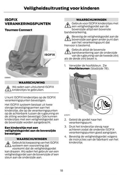 2011 Ford Tourneo Connect/Transit Connect Owner's Manual | Dutch