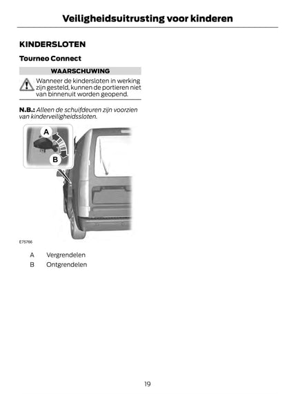 2011 Ford Tourneo Connect/Transit Connect Owner's Manual | Dutch