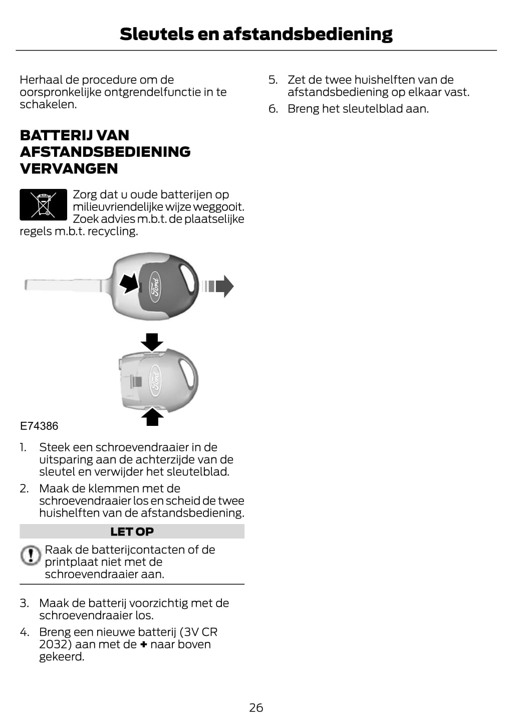 2011 Ford Tourneo Connect/Transit Connect Owner's Manual | Dutch