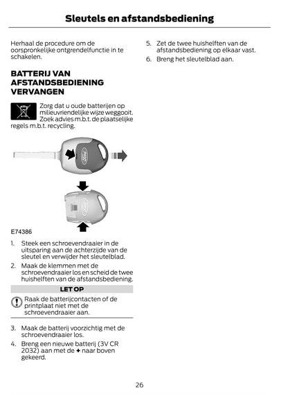 2011 Ford Tourneo Connect/Transit Connect Owner's Manual | Dutch