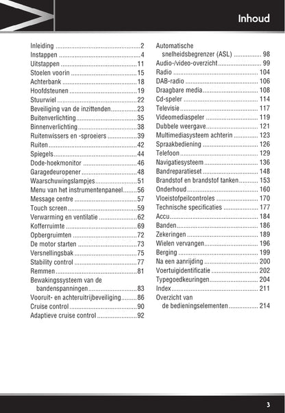 2011-2012 Jaguar XJ Owner's Manual | Dutch