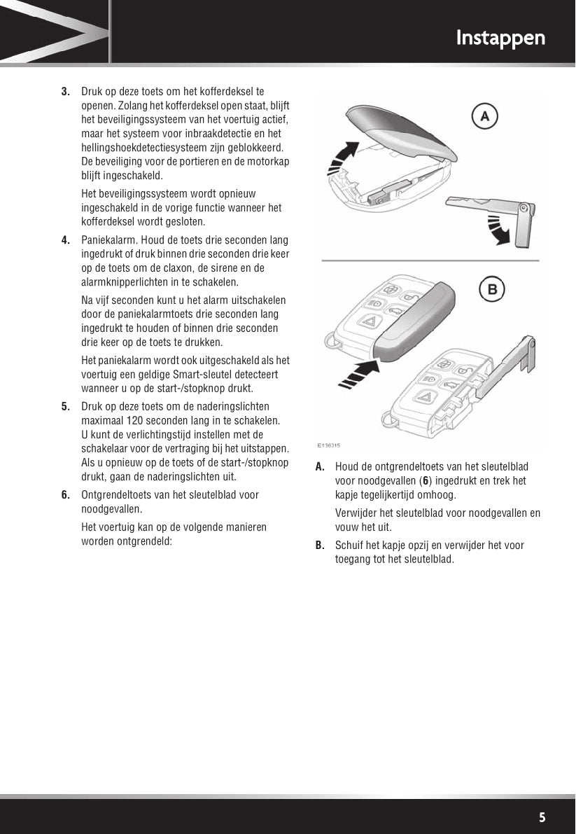 2011-2012 Jaguar XJ Owner's Manual | Dutch