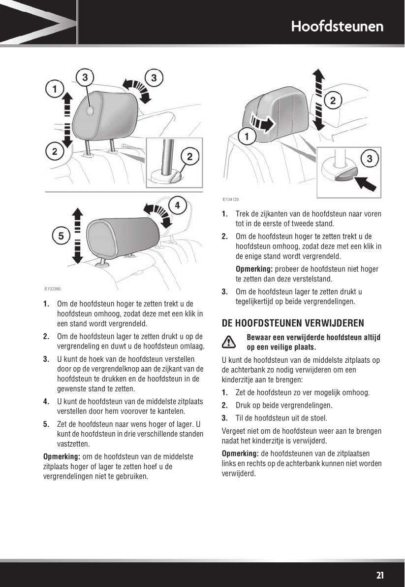 2011-2012 Jaguar XJ Owner's Manual | Dutch