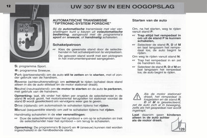 2003-2004 Peugeot 307 SW Bedienungsanleitung | Niederländisch