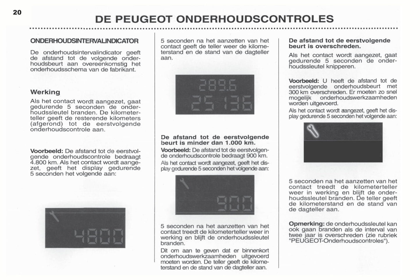 2003-2004 Peugeot 307 SW Bedienungsanleitung | Niederländisch