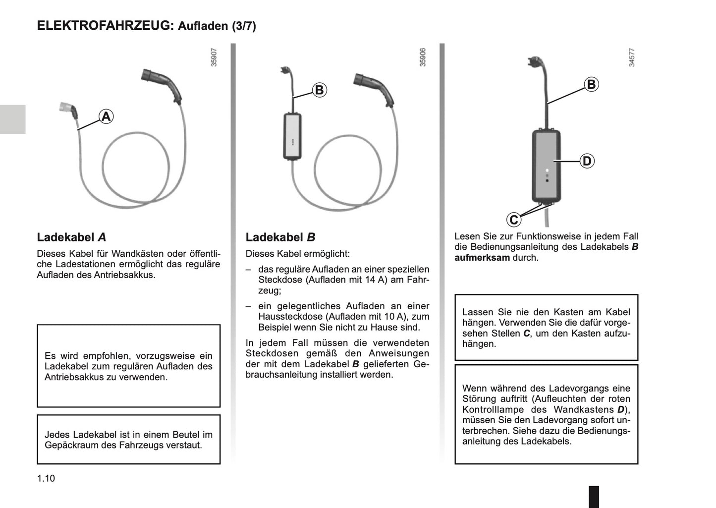 2014-2015 Renault Kangoo Z.E. Owner's Manual | German