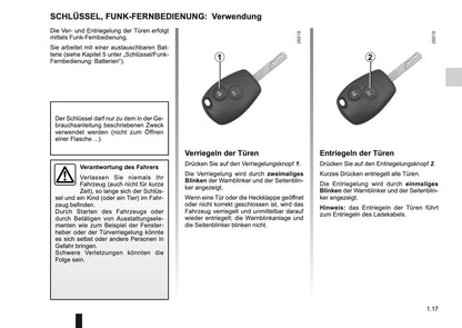 2014-2015 Renault Kangoo Z.E. Owner's Manual | German