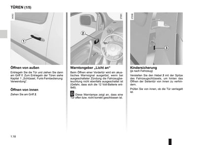 2014-2015 Renault Kangoo Z.E. Owner's Manual | German