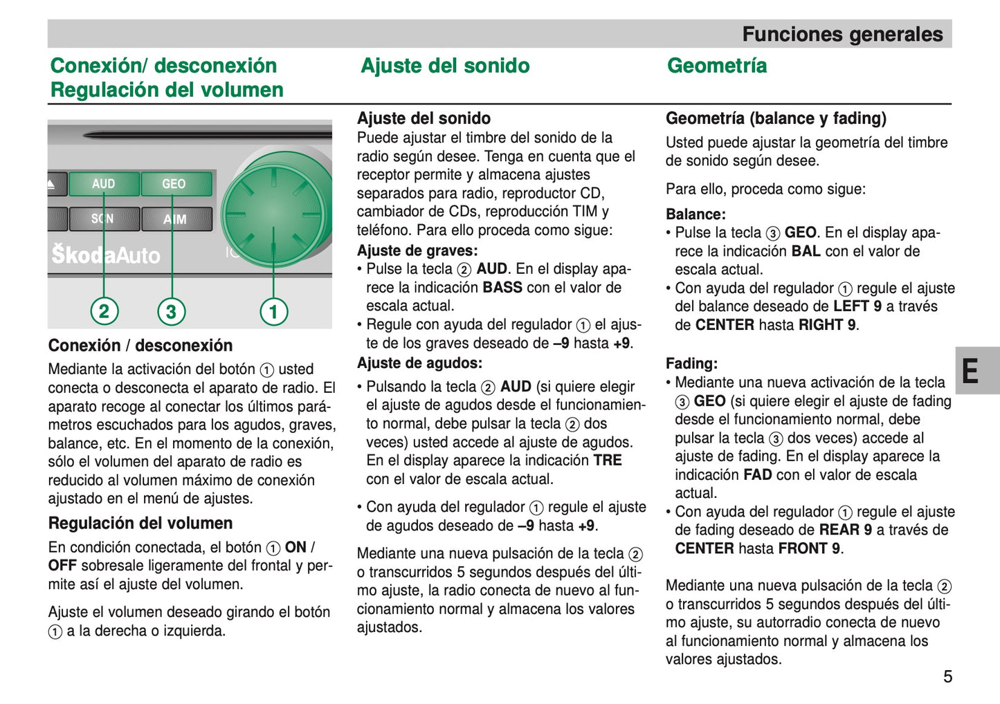 Skoda Radio Symphony Manual de Instrucciones 2007