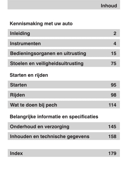 1999-2005 Ford Focus Gebruikershandleiding | Nederlands