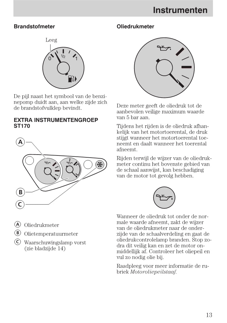 1999-2005 Ford Focus Gebruikershandleiding | Nederlands