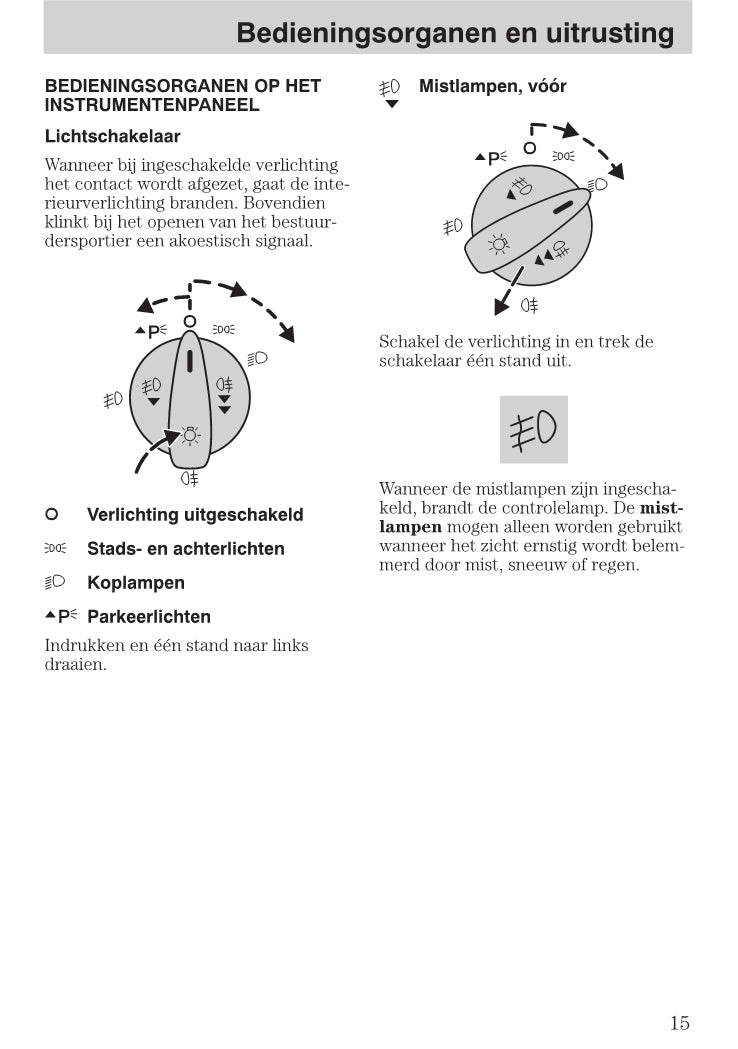 1999-2005 Ford Focus Gebruikershandleiding | Nederlands