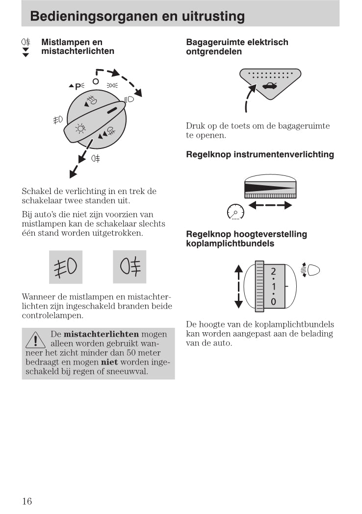 1999-2005 Ford Focus Gebruikershandleiding | Nederlands