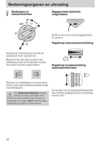 1999-2005 Ford Focus Gebruikershandleiding | Nederlands