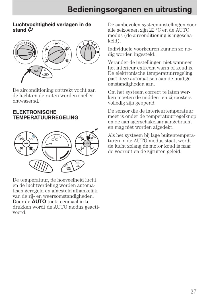 1999-2005 Ford Focus Gebruikershandleiding | Nederlands