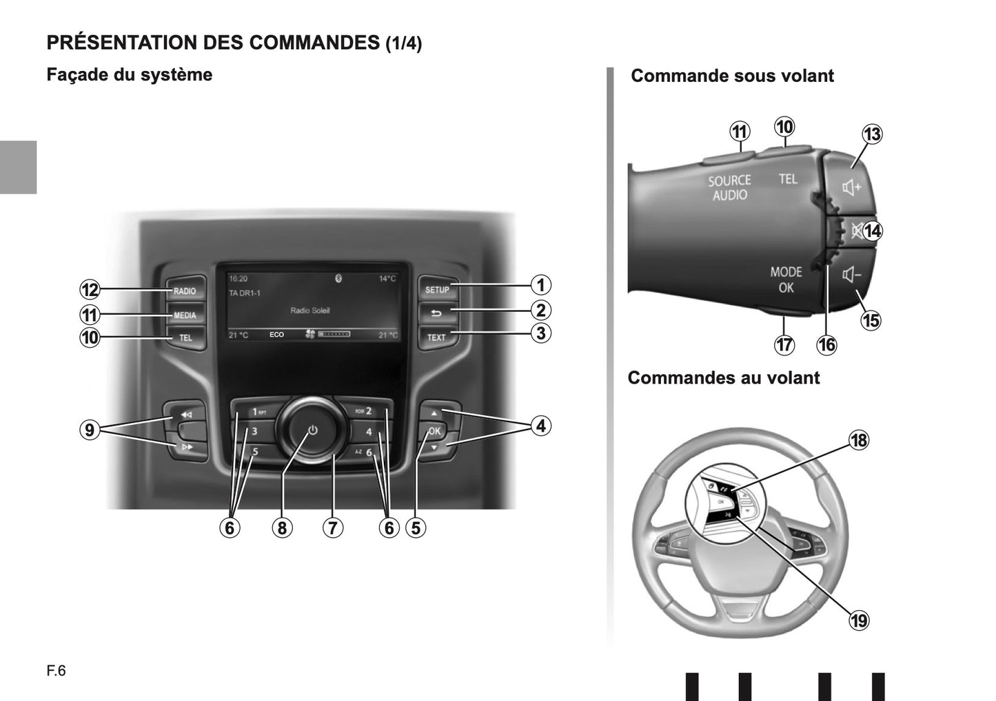 Renault Radio CD Bluethooth Bedienungsanleitung 2016