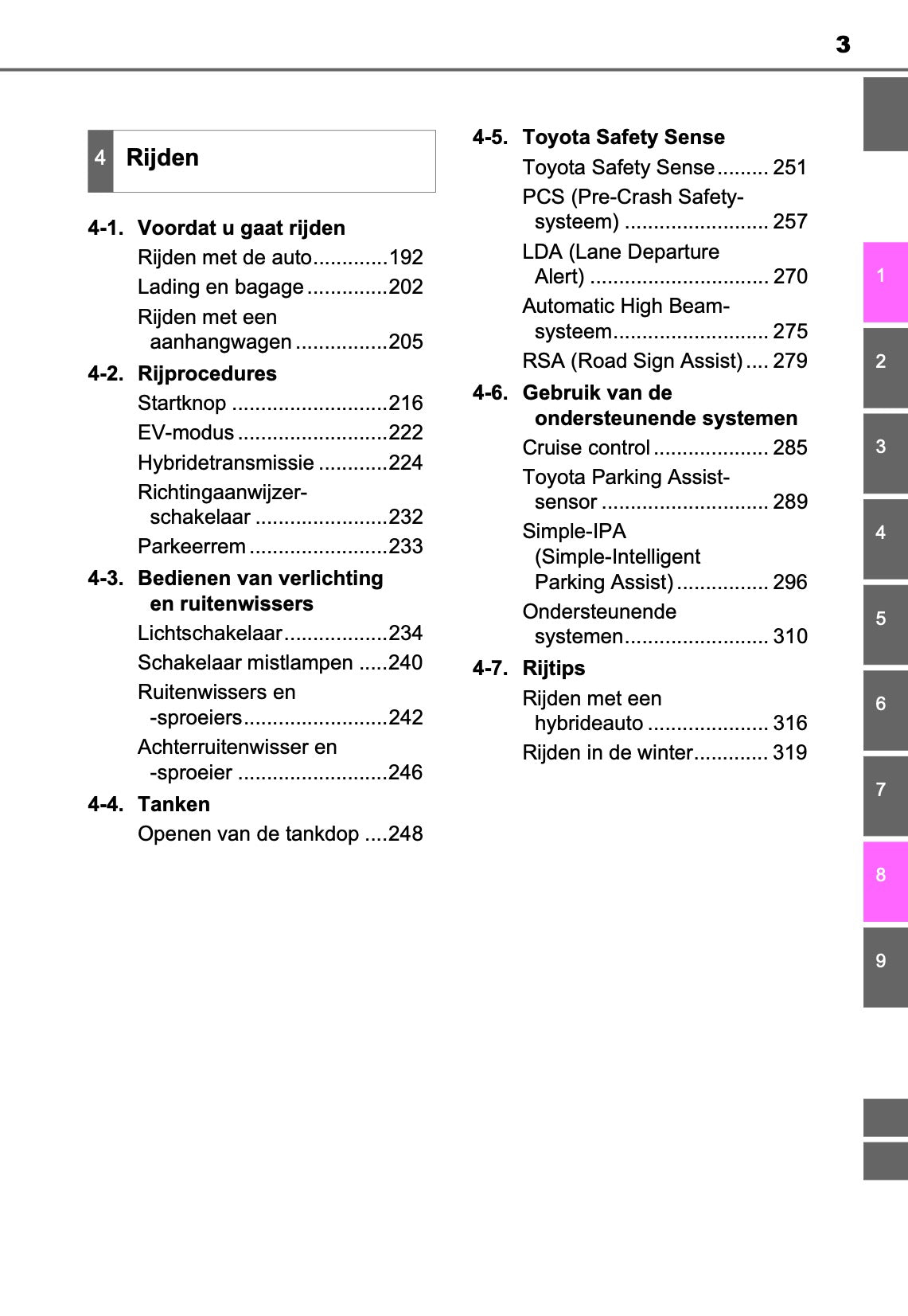 2017-2018 Toyota Auris Hybrid Touring Sports Owner's Manual | Dutch