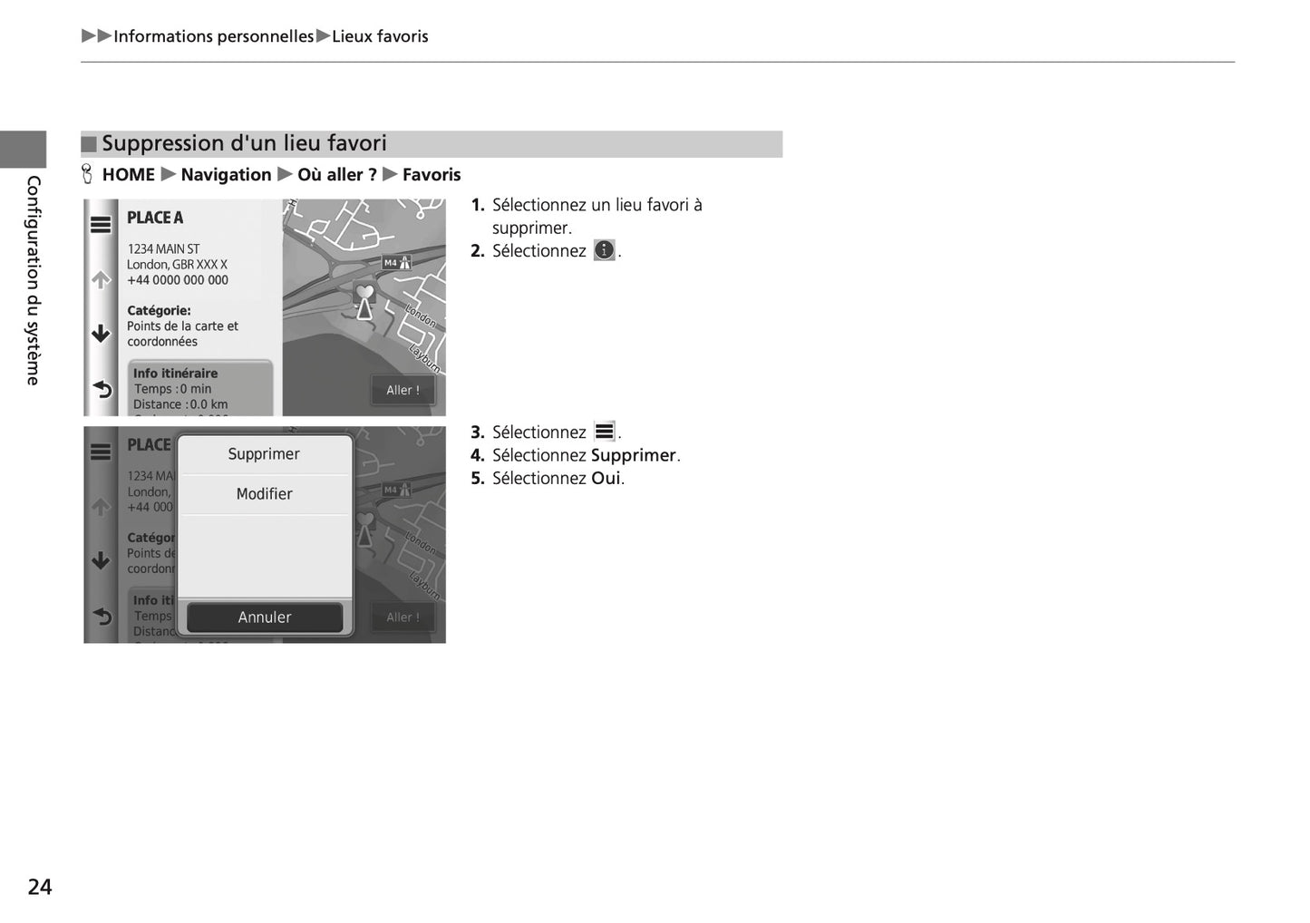 Honda HR-V Navi Guide d'utilisation 2018 - 2019