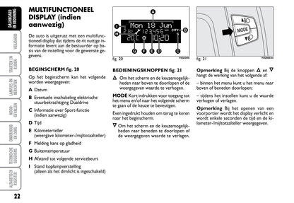 2008-2009 Fiat Bravo Bedienungsanleitung | Niederländisch