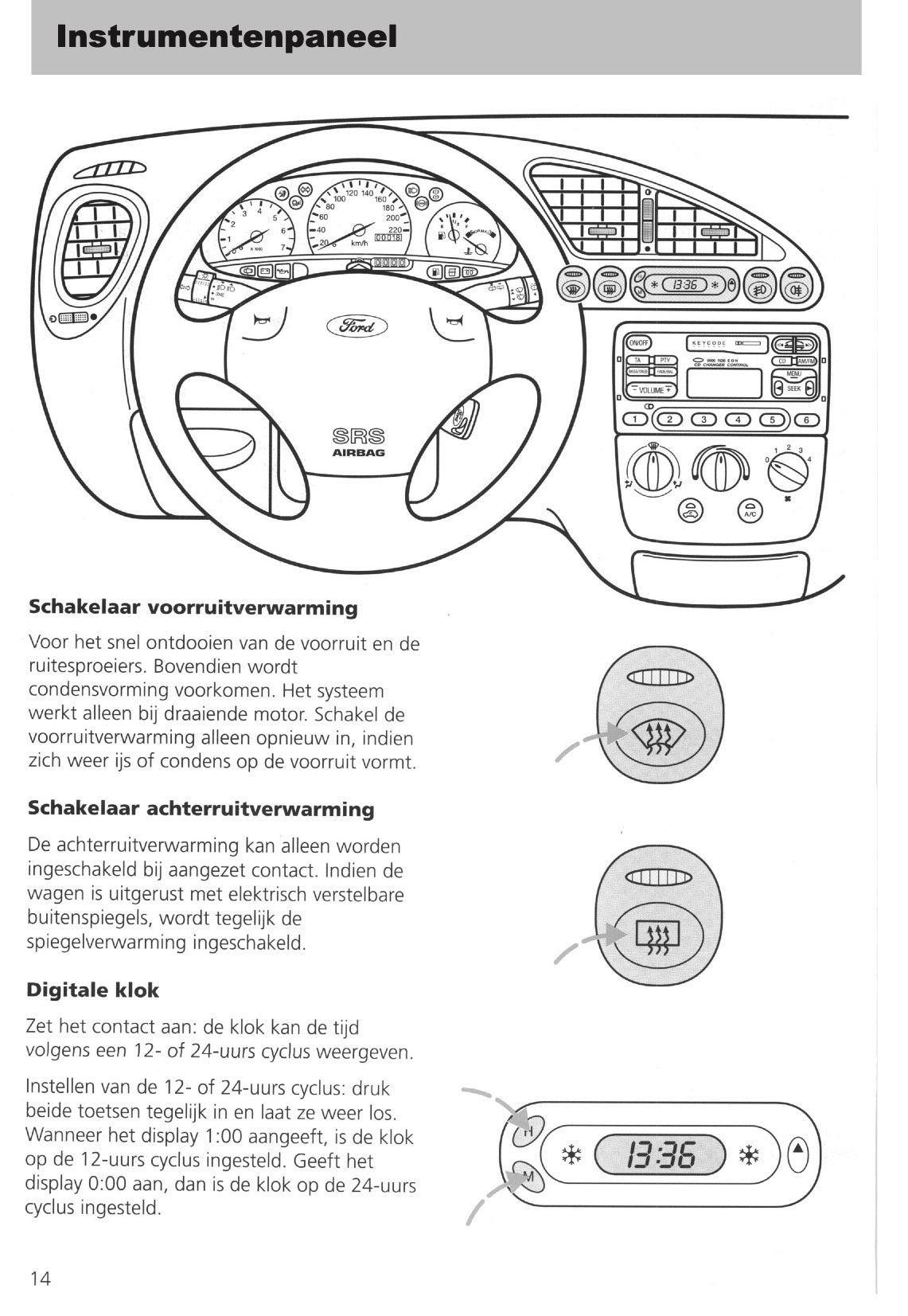 1995-1999 Ford Fiesta Owner's Manual | Dutch