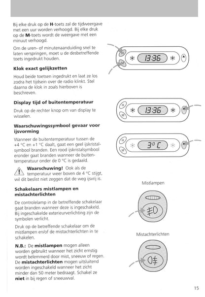 1995-1999 Ford Fiesta Owner's Manual | Dutch