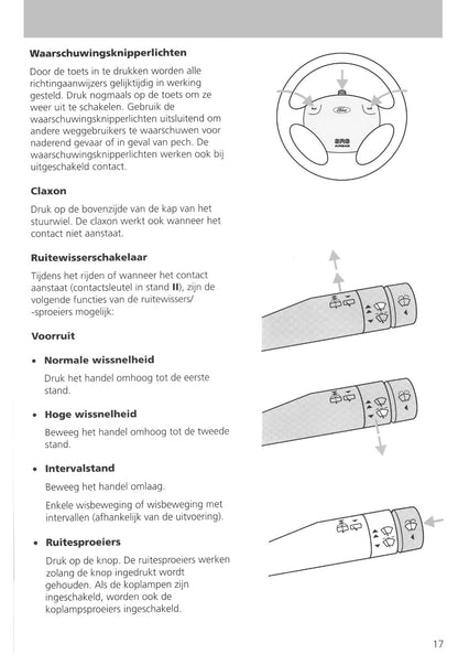 1995-1999 Ford Fiesta Owner's Manual | Dutch