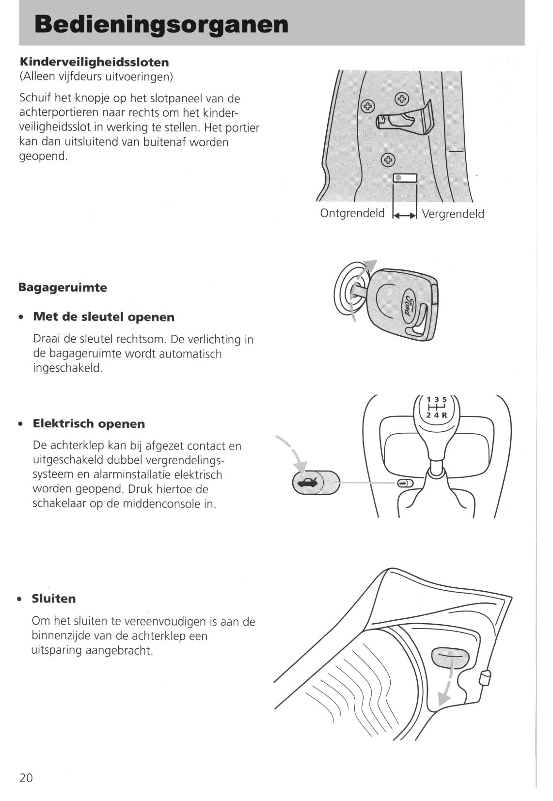 1995-1999 Ford Fiesta Owner's Manual | Dutch