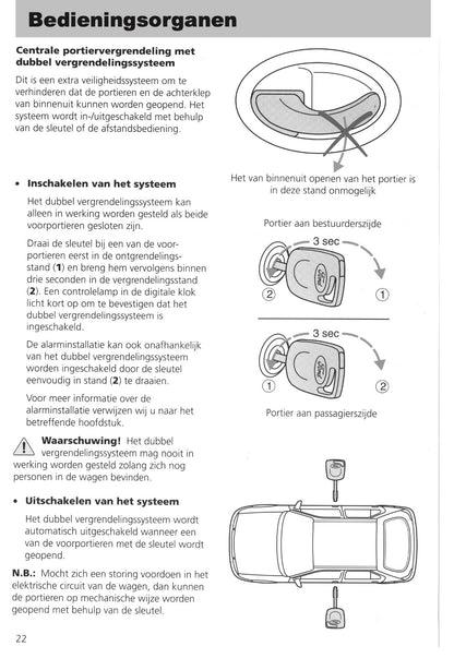 1995-1999 Ford Fiesta Owner's Manual | Dutch