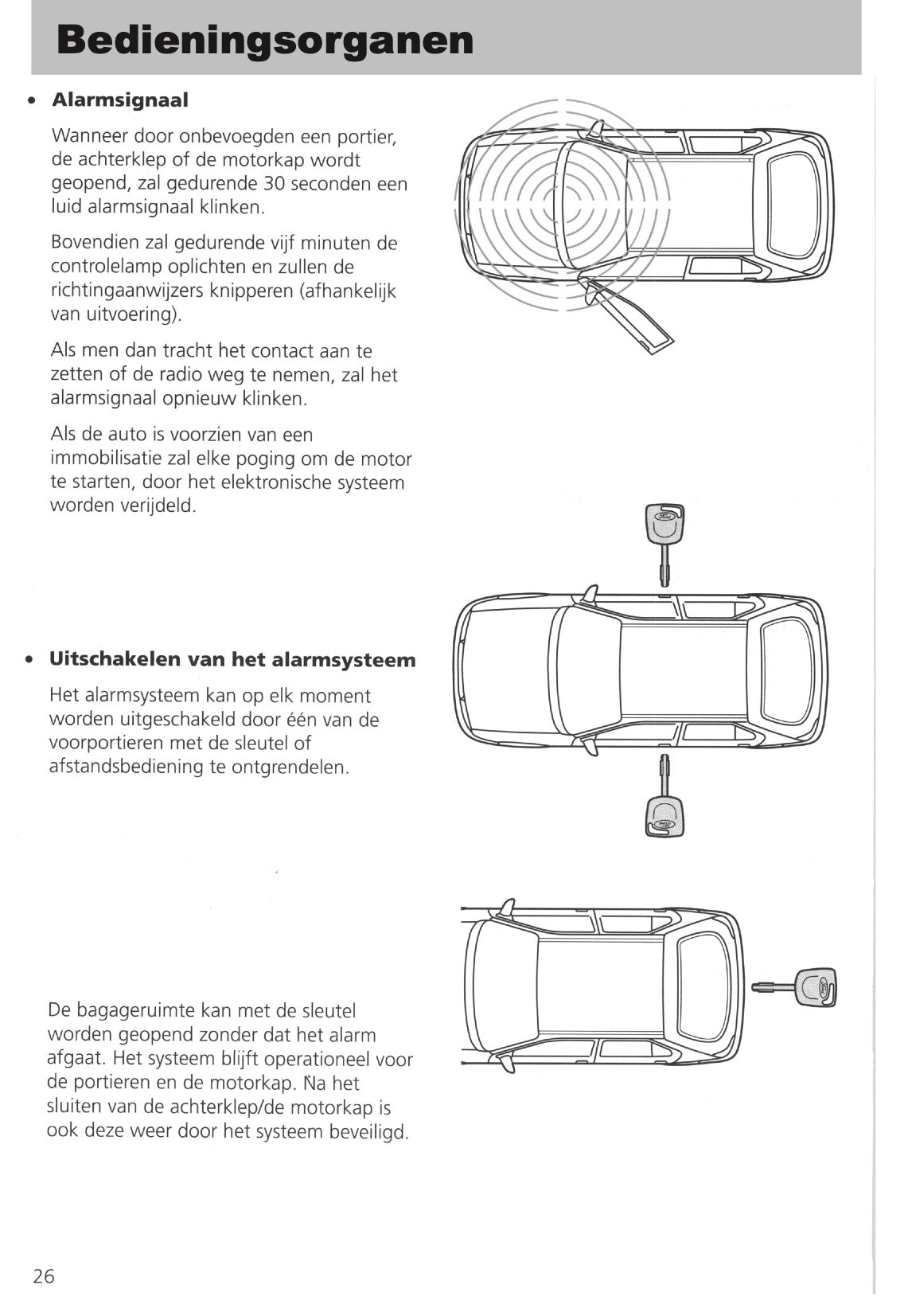 1995-1999 Ford Fiesta Owner's Manual | Dutch