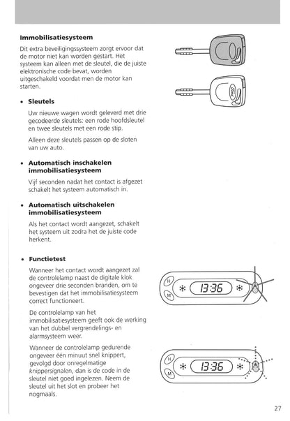 1995-1999 Ford Fiesta Owner's Manual | Dutch