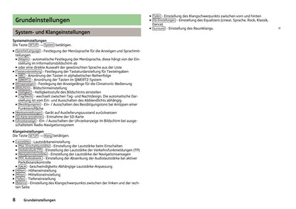 Skoda Amundsen Navigationssystem Bedienungsanleitung 2012