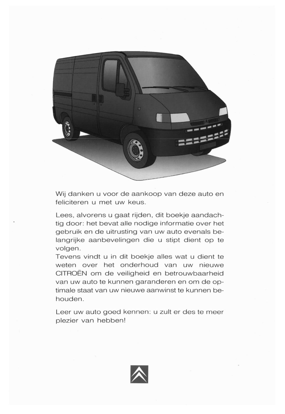 1996-1997 Citroën Jumper Bedienungsanleitung | Niederländisch