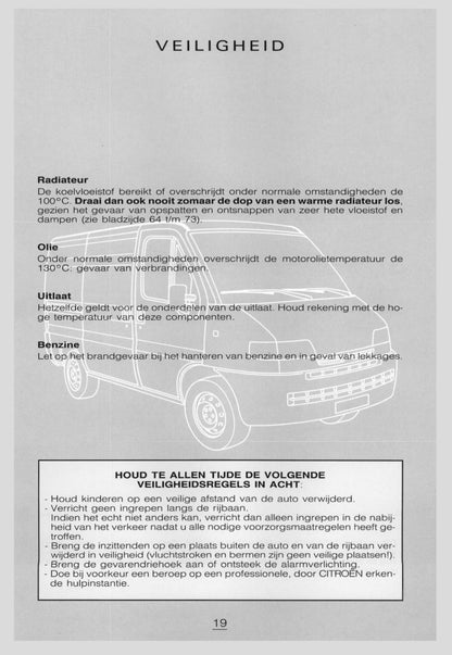 1996-1997 Citroën Jumper Bedienungsanleitung | Niederländisch