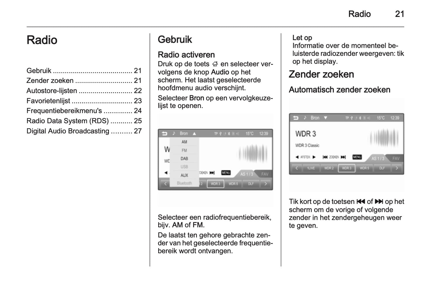 Opel Adam Infotainment System Handleiding 2013 - 2017