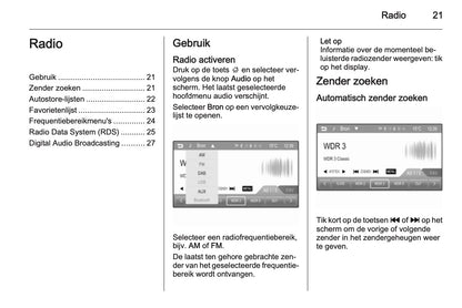 Opel Adam Infotainment System Handleiding 2013 - 2017