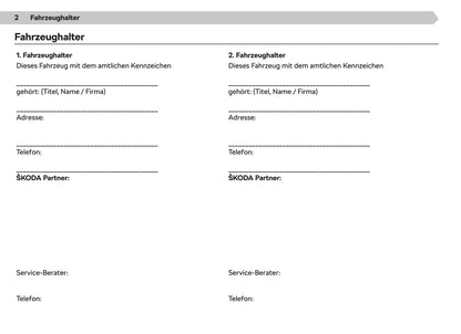 2020-2021 Skoda Enyaq iV Owner's Manual | German