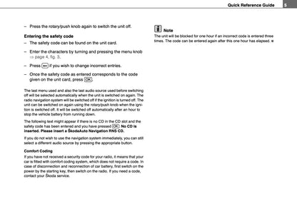 Skoda Radio Navigation System Gebruikershandleiding 2004