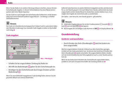 Skoda Radio-Navigationssystem Cruise Bedienungsanleitung 2008