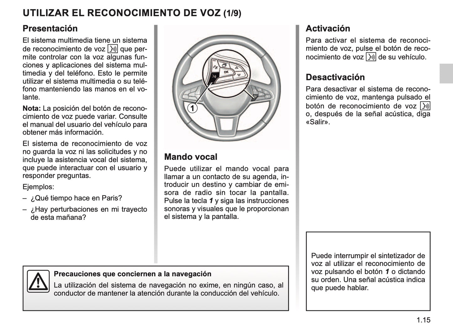 Renault Easy-Link de Instrucciones 2019 - 2020