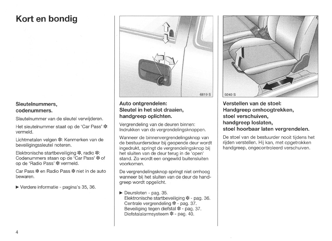 1998-2000 Opel Corsa Bedienungsanleitung | Niederländisch