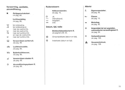 1998-2000 Opel Corsa Bedienungsanleitung | Niederländisch