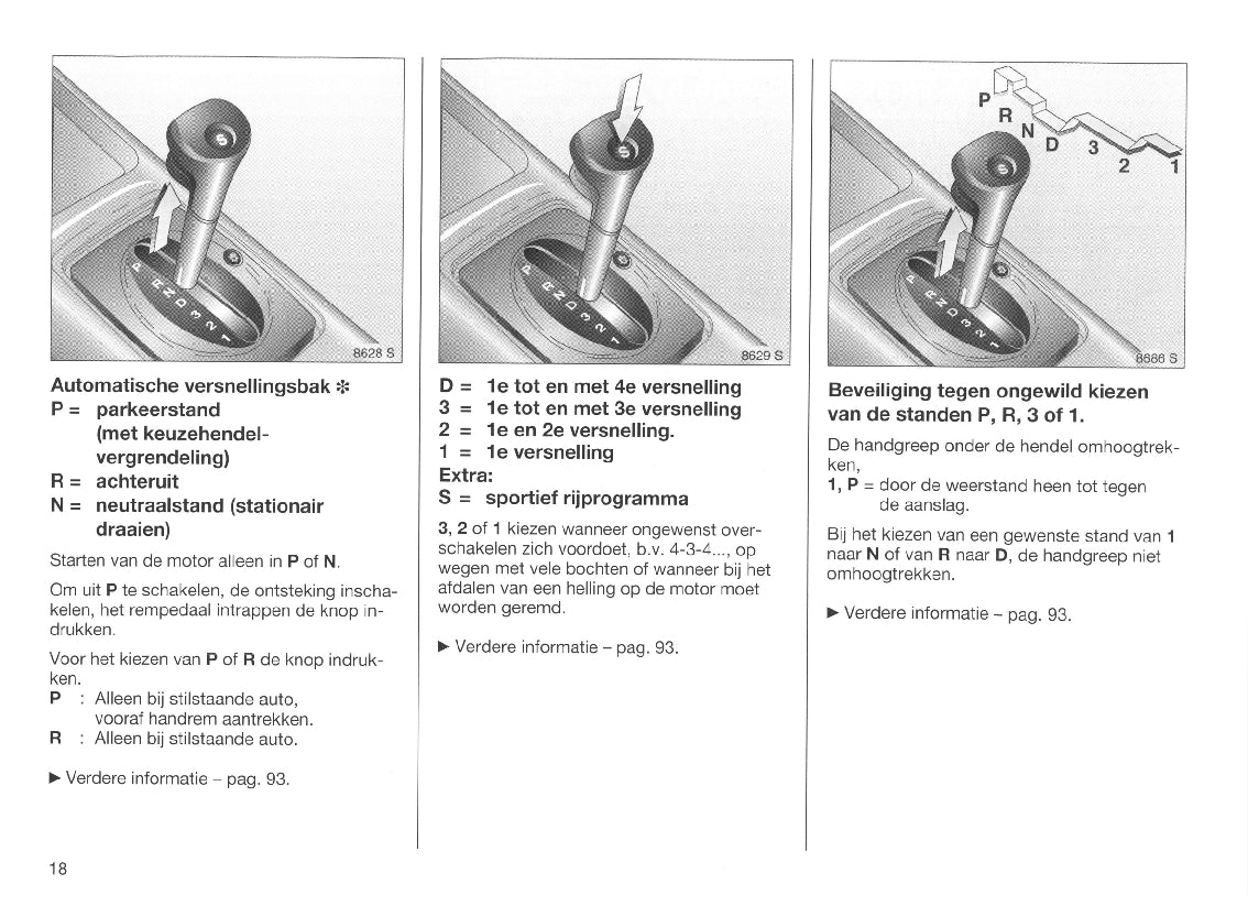 1998-2000 Opel Corsa Bedienungsanleitung | Niederländisch