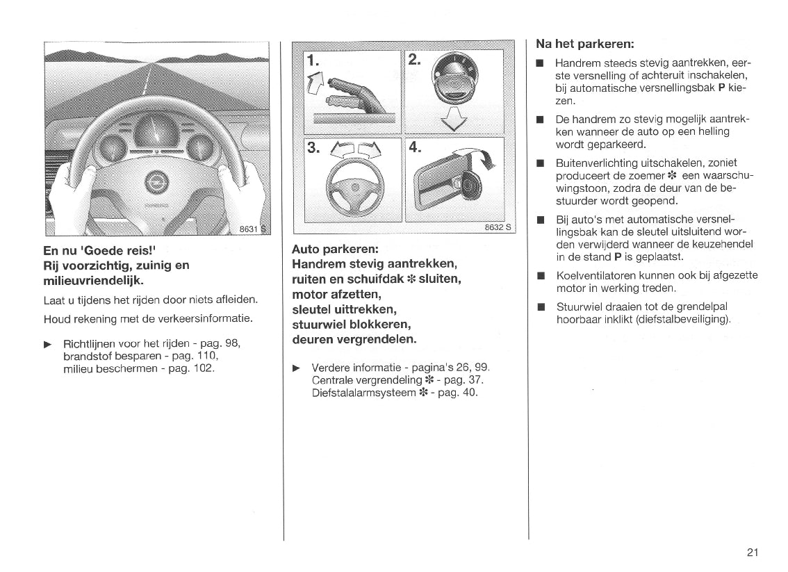 1998-2000 Opel Corsa Bedienungsanleitung | Niederländisch