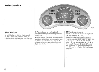 1998-2000 Opel Corsa Bedienungsanleitung | Niederländisch