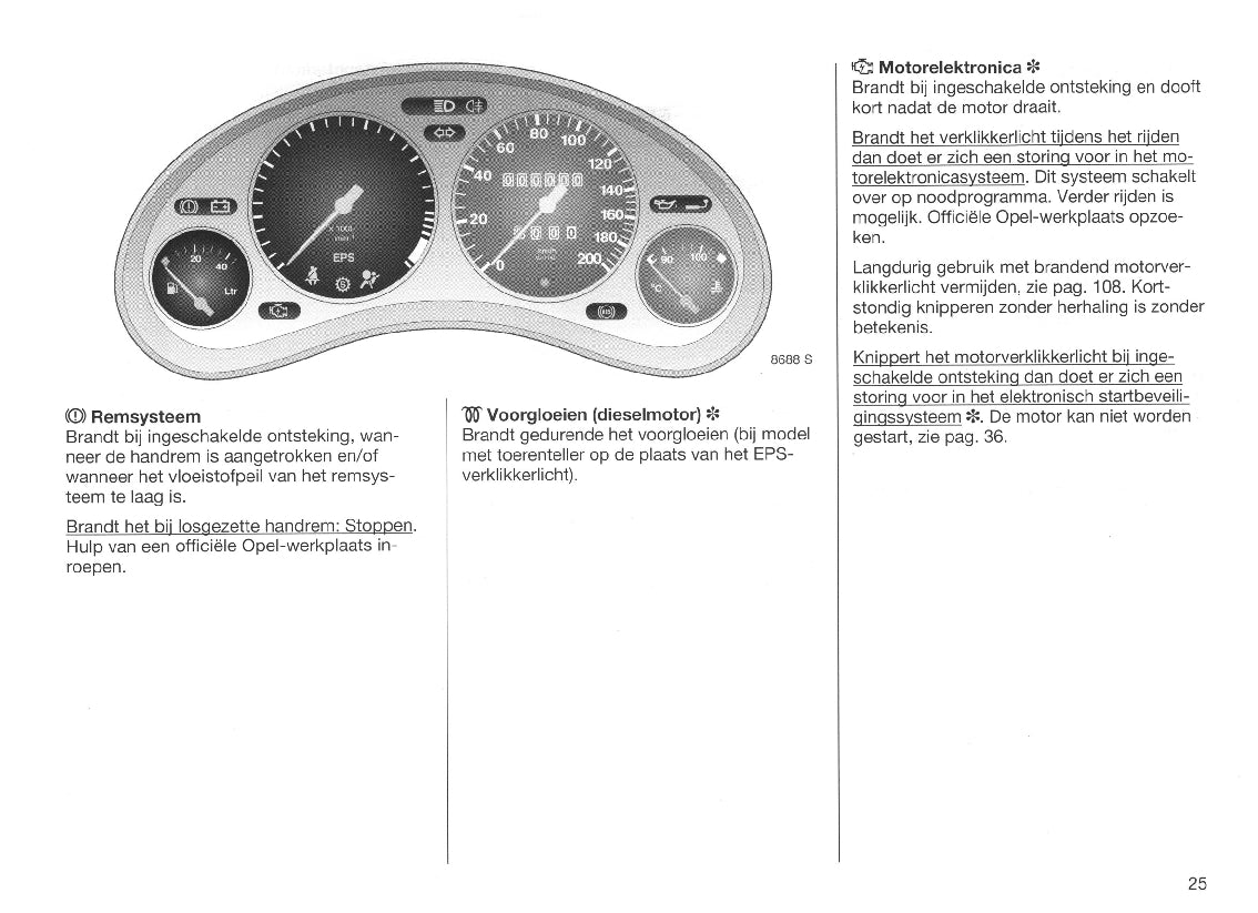 1998-2000 Opel Corsa Bedienungsanleitung | Niederländisch