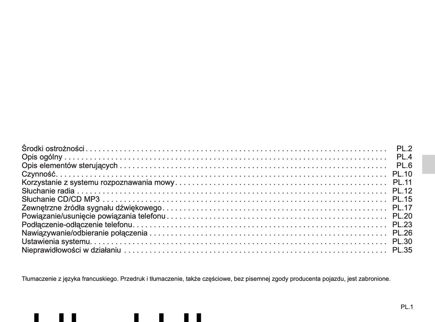 Renault Radio CD Bluetooth Instrukcja Obsługi 2016 - 2019