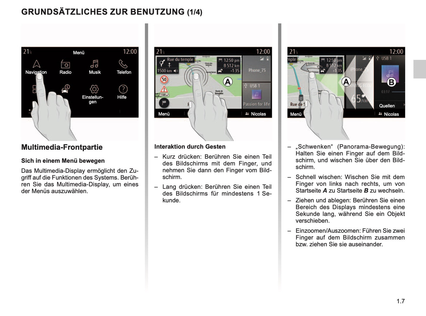 Renault Easy Connect - Multimediasysteme Bedienungsanleitung 2019