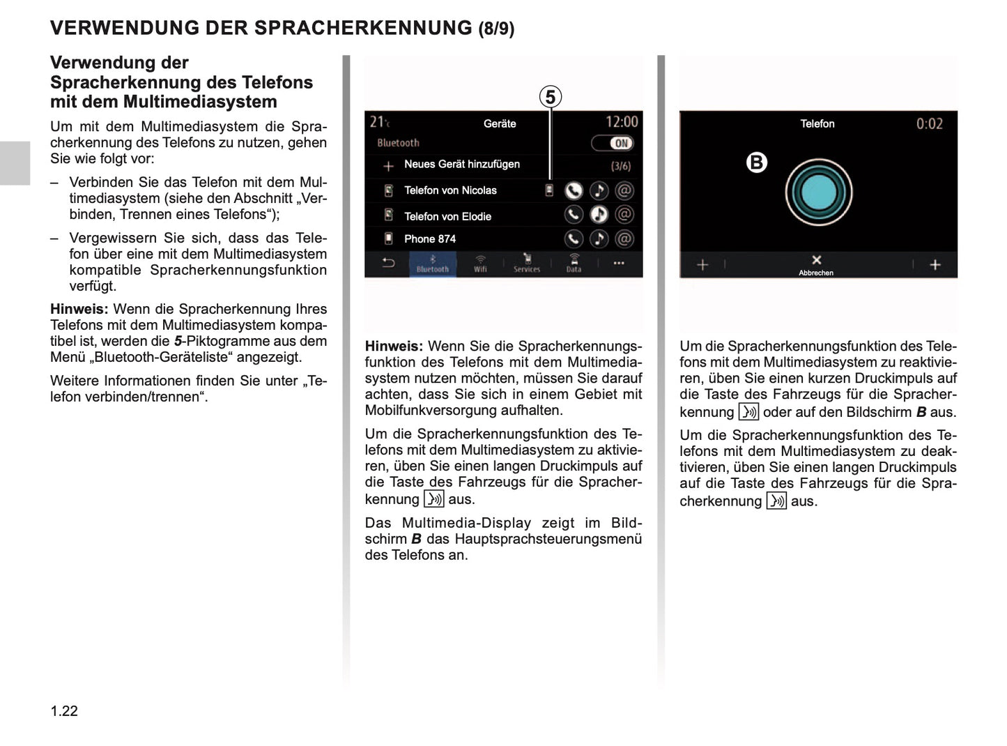 Renault Easy Connect - Multimediasysteme Bedienungsanleitung 2019