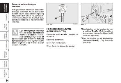 2010-2011 Fiat Idea Bedienungsanleitung | Niederländisch